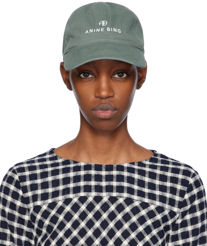 Photo: ANINE BING Green Jeremy Baseball Cap