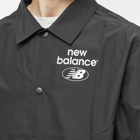 New Balance Men's NB Essentials Coaches Jacket in Black