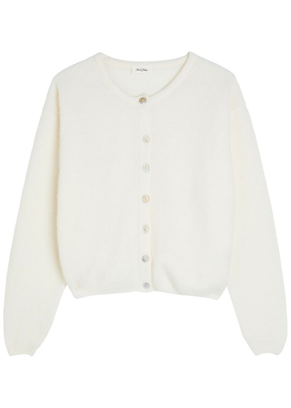 Photo: American Vintage Vitow Brushed Knit Cardigan White