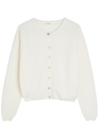 American Vintage Vitow Brushed Knit Cardigan White