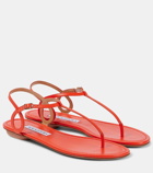 Aquazzura Almost Bare leather thong sandals