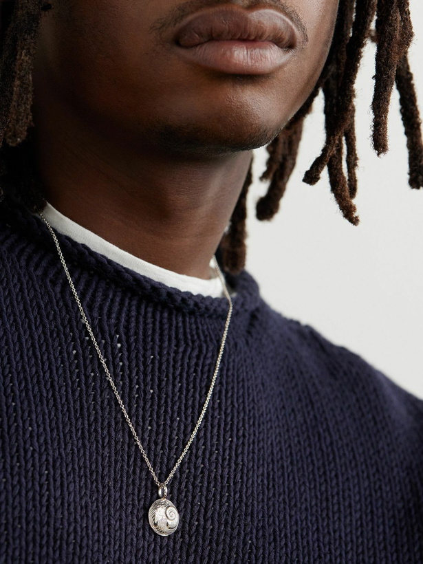 Photo: Elhanati - Star Sign Aquarius White Gold Pendant Necklace