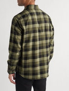 Theory - Irving Checked Brushed Cotton-Flannel Shirt - Green