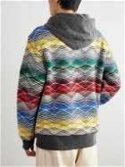 Missoni - Striped Knitted Hoodie - Gray