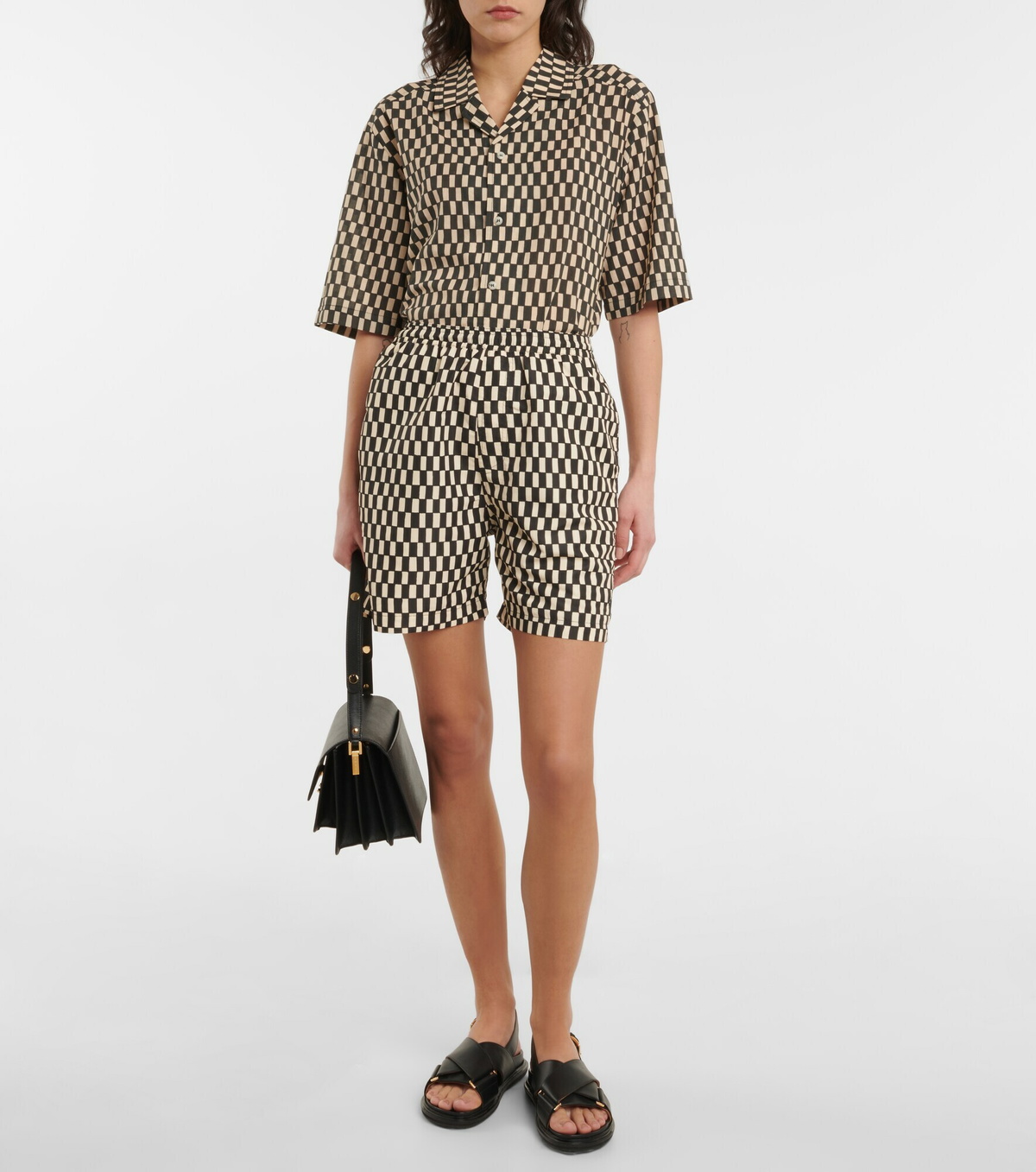 Nanushka - Kenan checked shorts