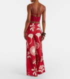 Cala de la Cruz Imperia cutout linen crop top