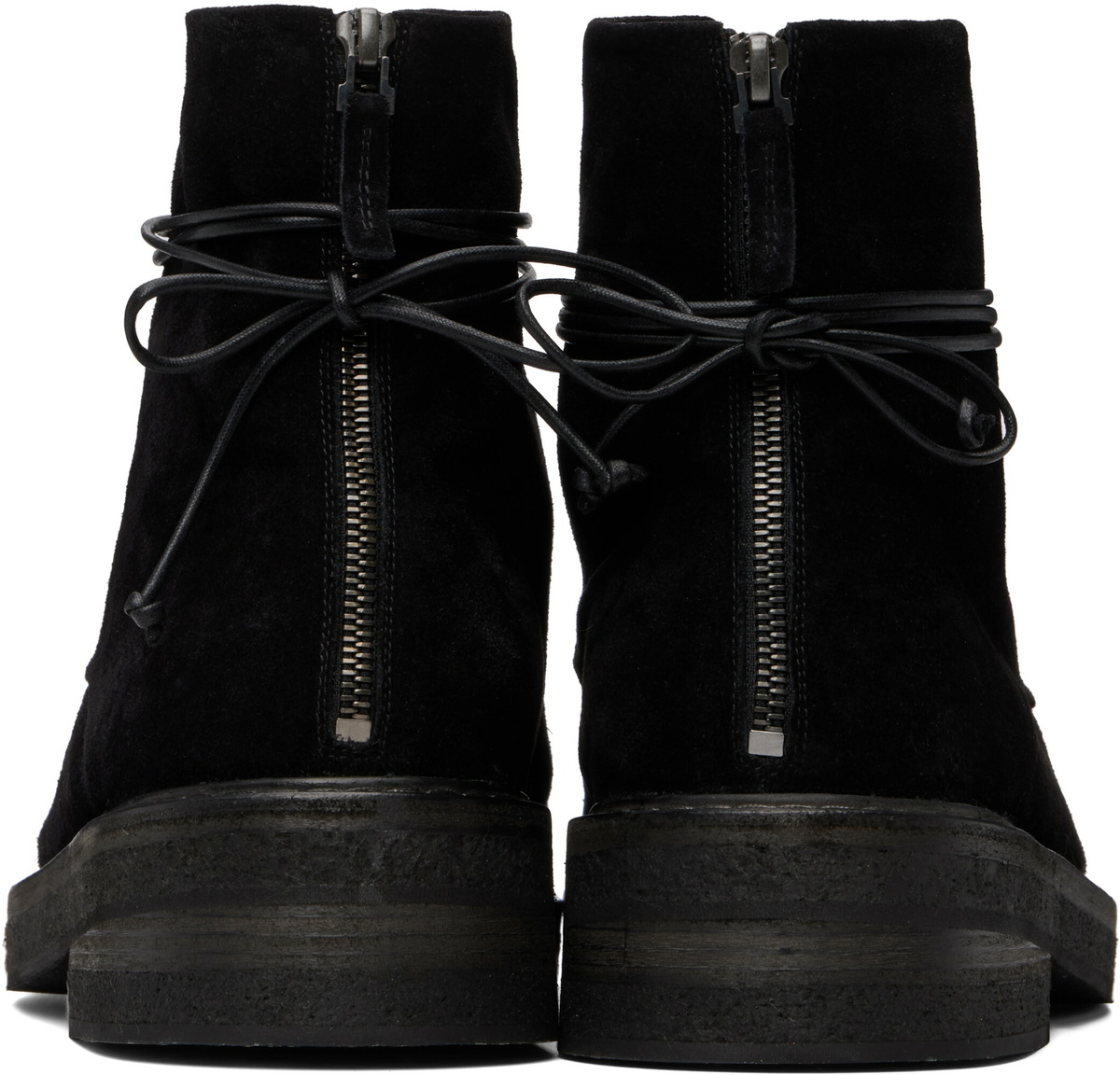 Marsèll Black Parrucca Combat Boots