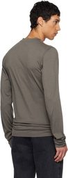 Rier Gray Roundneck Jersey Wool T-shirt