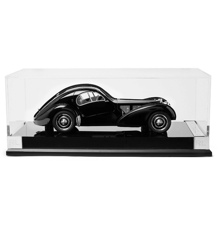 Photo: Ralph Lauren Home - Amalgam Collection Bugatti 57SC Atlantic Coupe 1:18 Model Car - Black