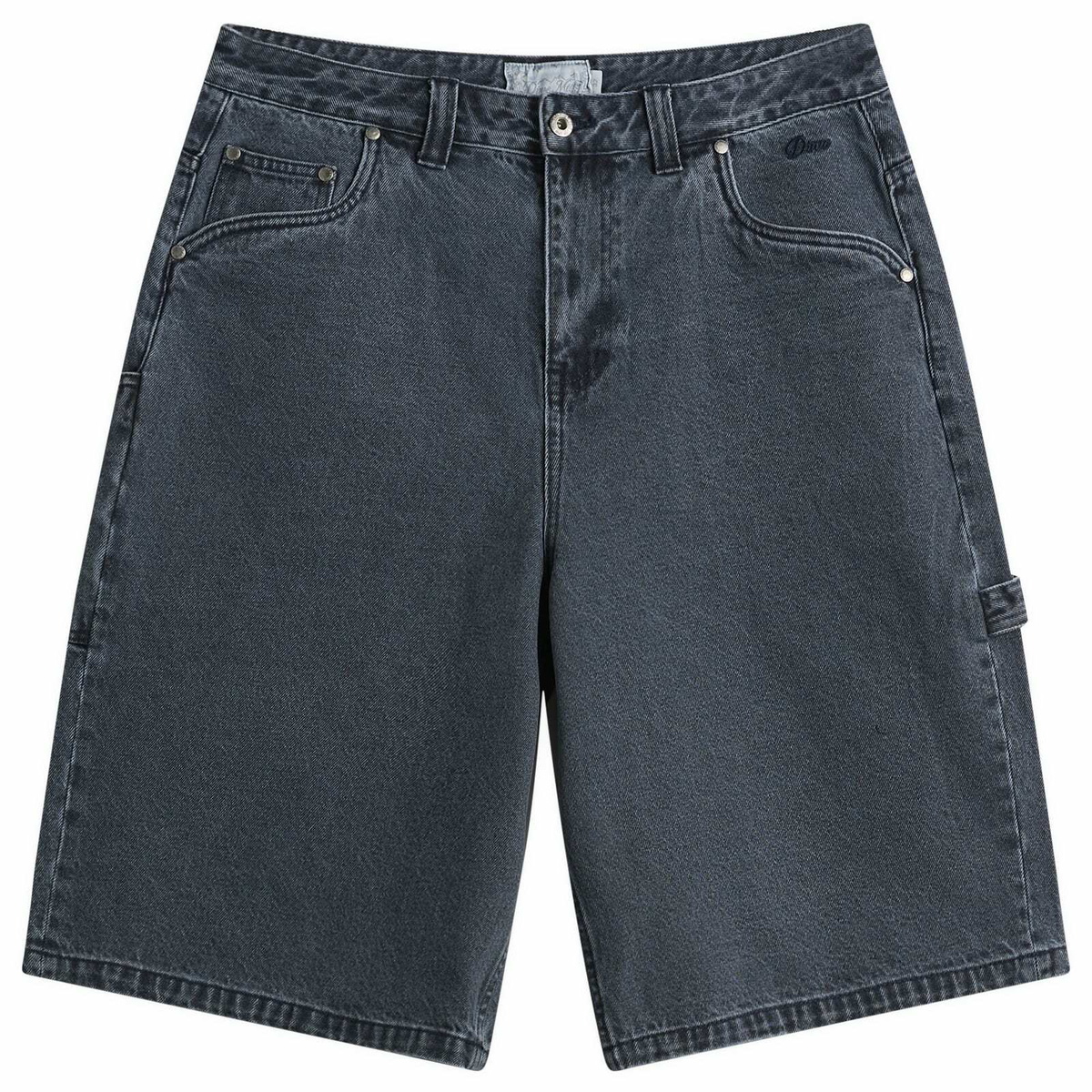 Dime Men's Classic Denim Shorts in Overdyed Blue