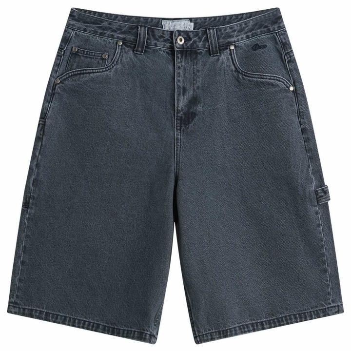 Photo: Dime Men's Classic Denim Shorts in Overdyed Blue