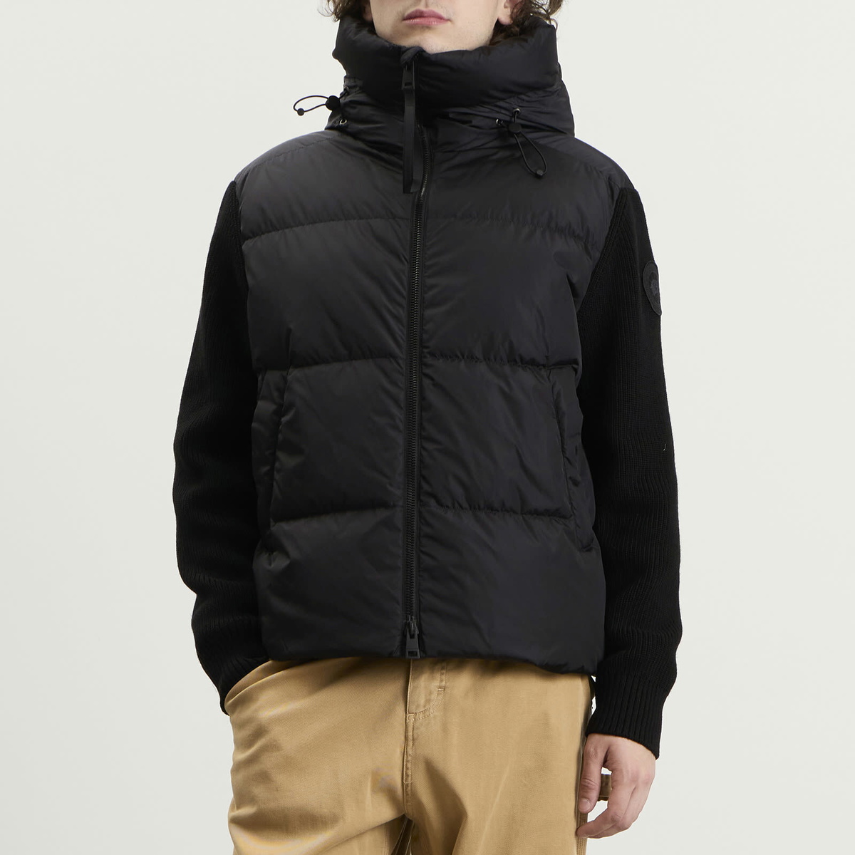 Canada Goose Men's Hybridge Grove Knit Hoody in Black
