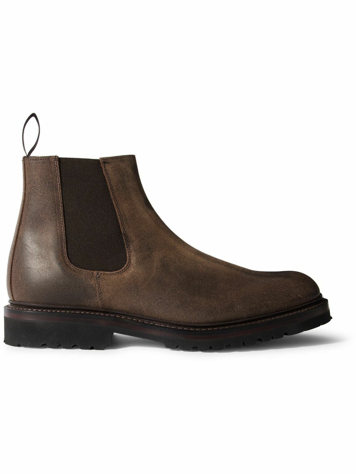 George Cleverley - Jason II Waxed-Leather Chelsea Boots - Brown