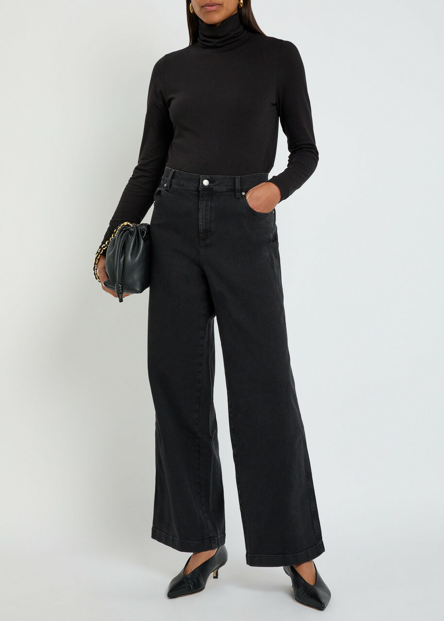 Eileen Fisher Turtle-neck Jersey top Black
