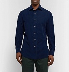 Boglioli - Slim-Fit Button-Down Collar Cotton-Corduroy Shirt - Men - Navy