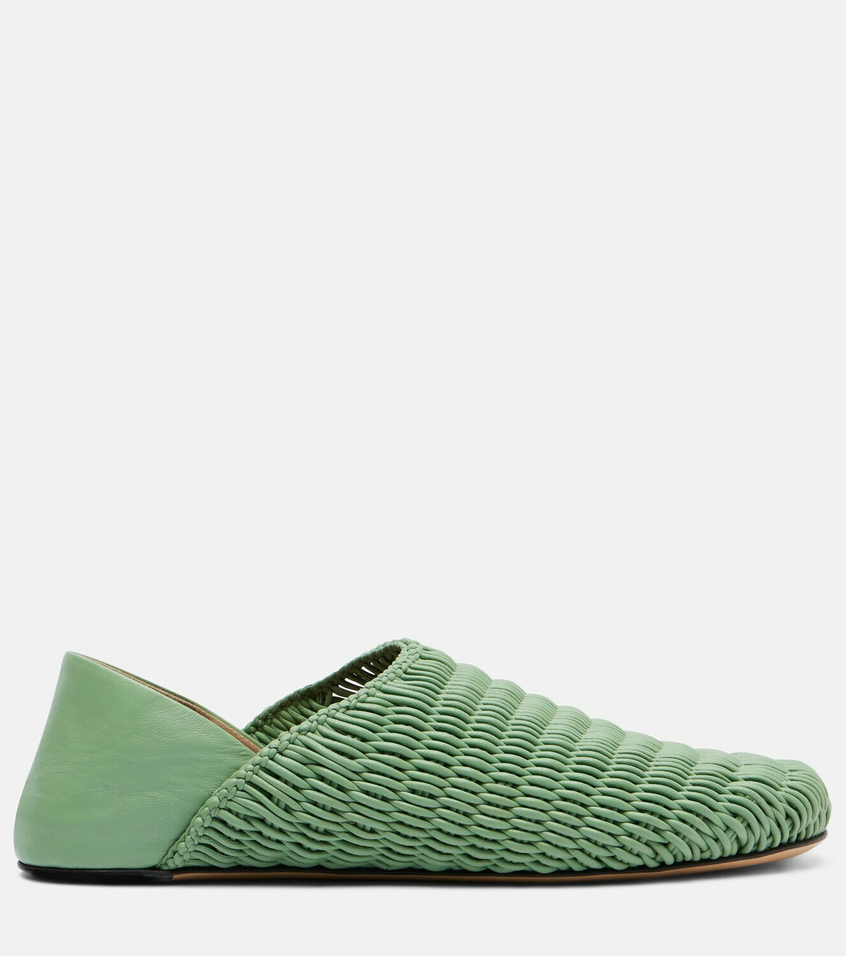 JW Anderson Babouche woven leather loafers