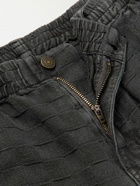 GENERAL ADMISSION - Rat Rock Straight-Leg Panelled Jacquard Jeans - Black