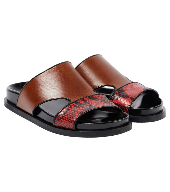 Photo: Dries Van Noten Leather slides
