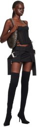 Dion Lee Black Belted Miniskirt