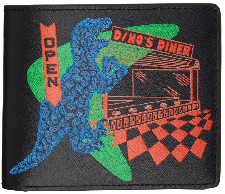 Photo: PS by Paul Smith Black 'Dino's Diner' Graphic Bifold Wallet