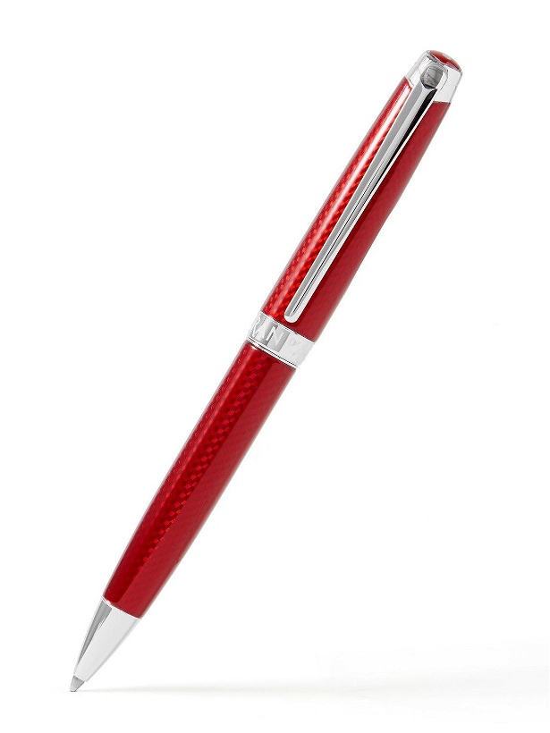 Photo: Caran D'Ache - Léman Rouge Rhodium-Plated and Lacquered Ballpoint Pen