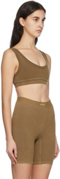 SKIMS Tan Outdoor Basics Scoop Neck Bralette