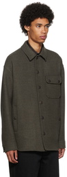 Giorgio Armani Gray Virgin Wool Jacket