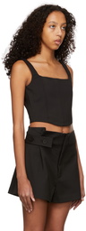 SIR. Black Marco Bustier Tank Top