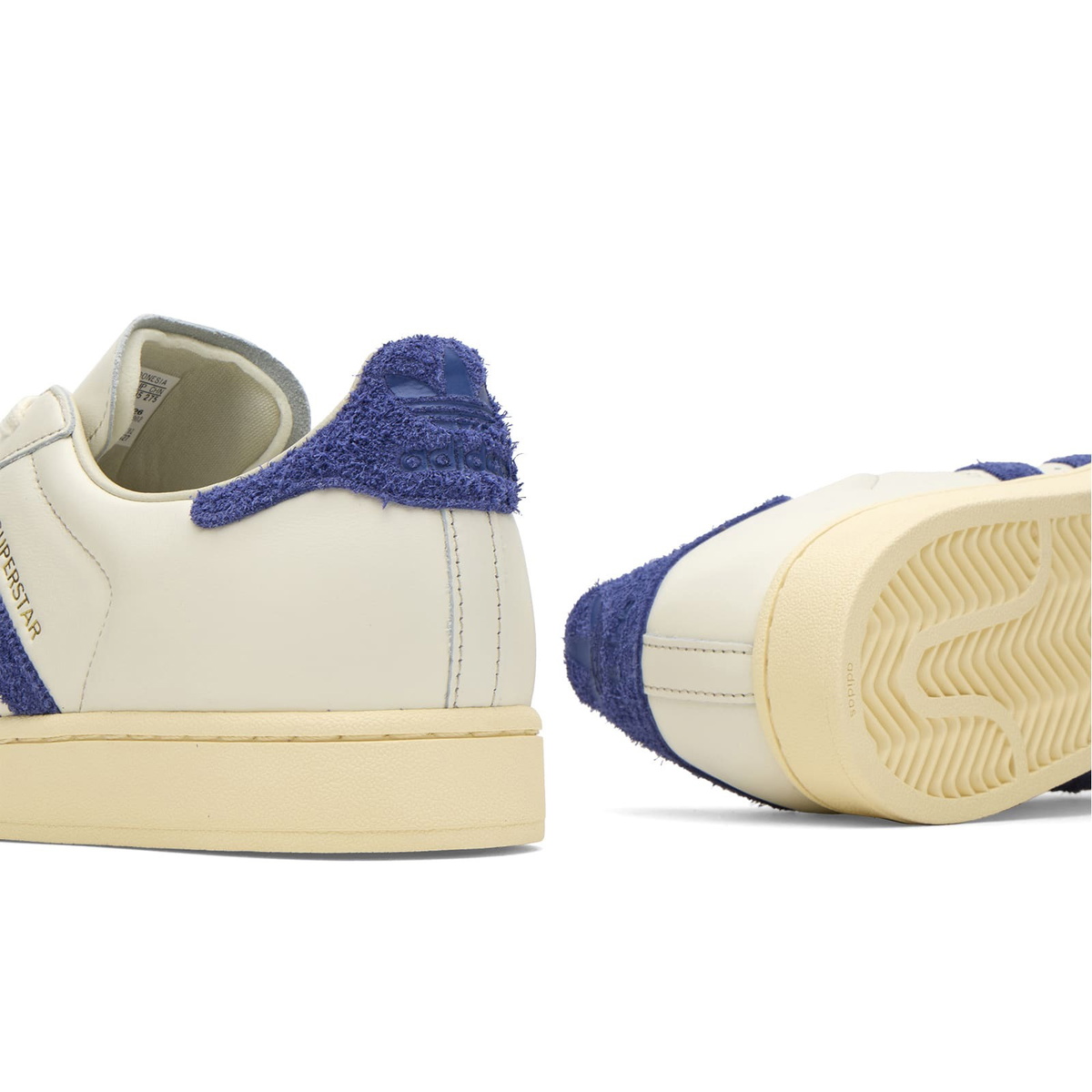 Adidas Men's Superstar Ii Sneaker in Off White/Victory Blue/Warm Vanilla