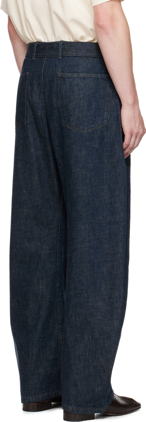 LEMAIRE Indigo Twisted Belted Jeans Lemaire
