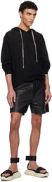 Rick Owens Black Hollywood Strap Spartan Geth Slide Sandals