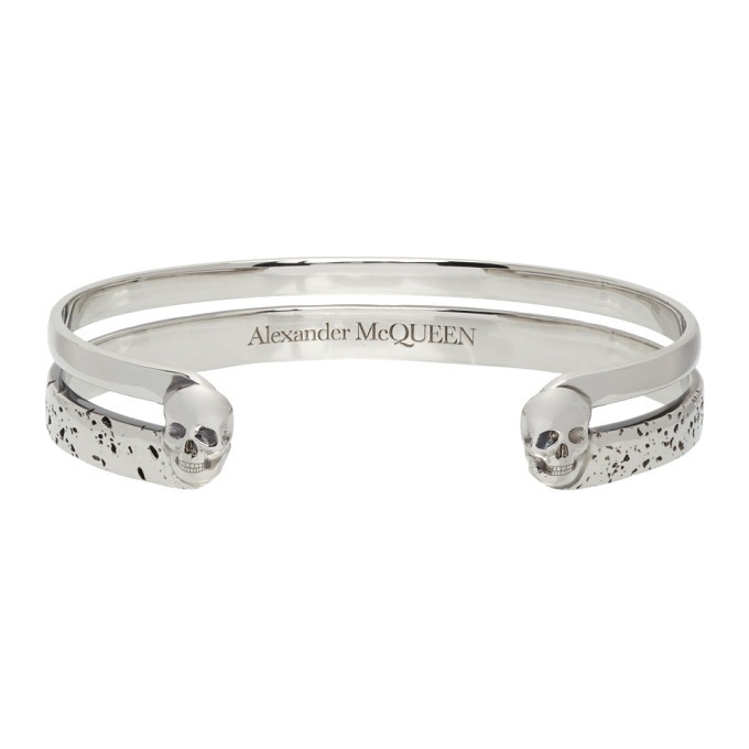 Photo: Alexander McQueen Silver Double Layer Bracelet