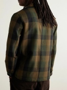 Portuguese Flannel - Labura Checked Organic Cotton-Twill Overshirt - Green