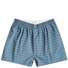 Sunspel Men's Boxer Short in Bluestone Mini Floral