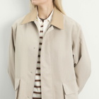 Auralee Women's Wool Max Canvas Blouson in Top Gray Beige