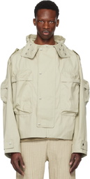 Tondolo Taupe Otidea Hooded Jacket