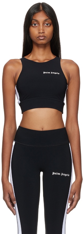 Photo: Palm Angels Black Cropped Sport Top