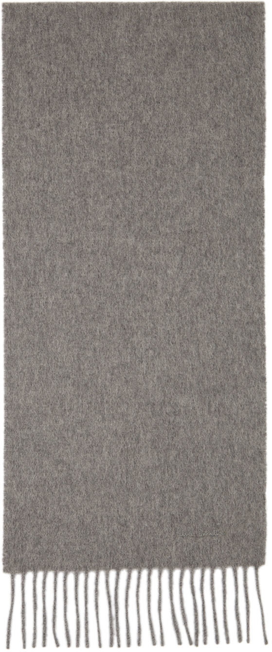 Paul Smith Grey Cashmere Scarf