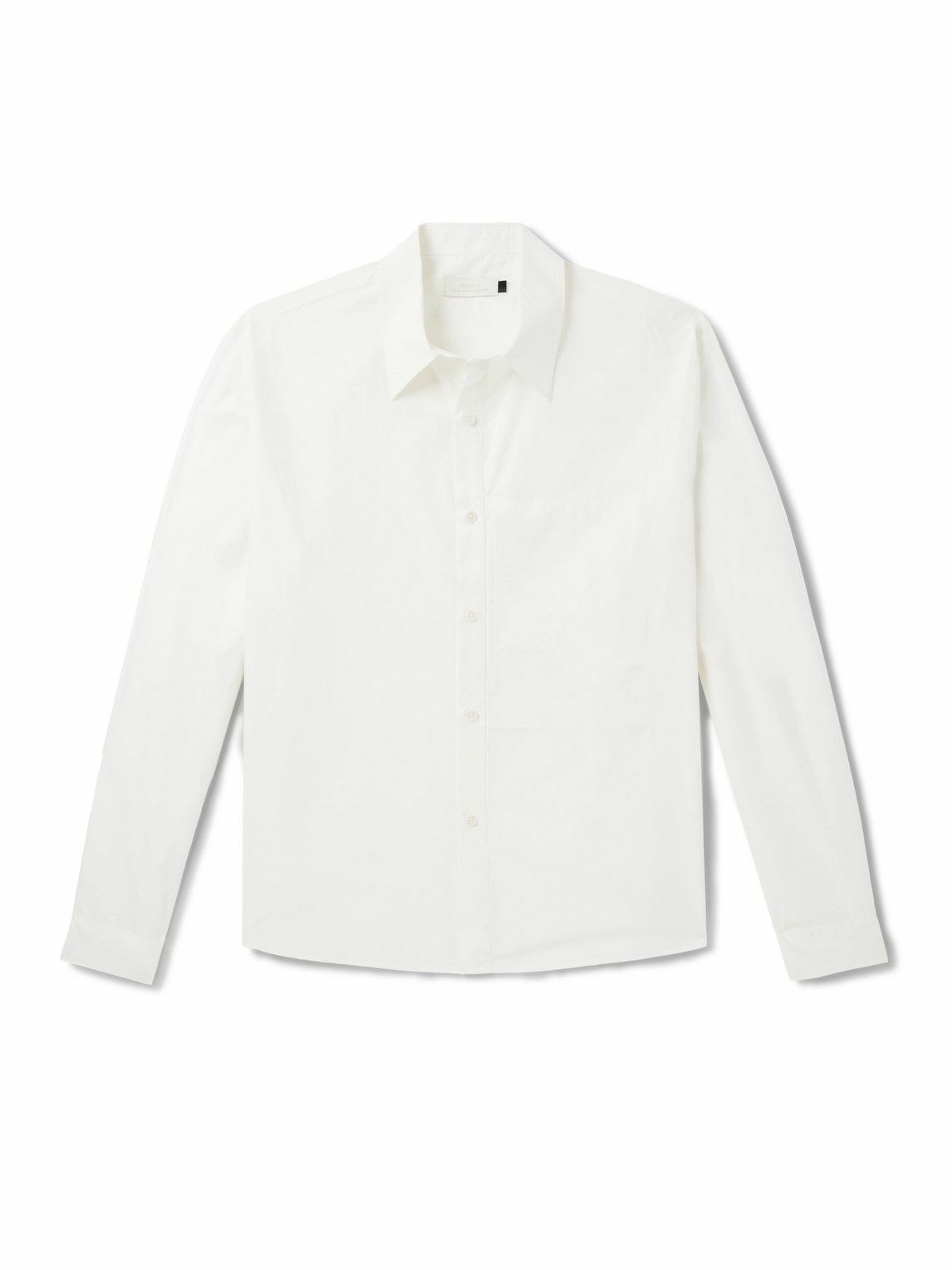 Amomento - Cotton and Silk-Blend Poplin Shirt - White