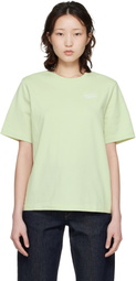 Maison Kitsuné Green 'Maison Kitsune' Handwriting Comfort T-shirt