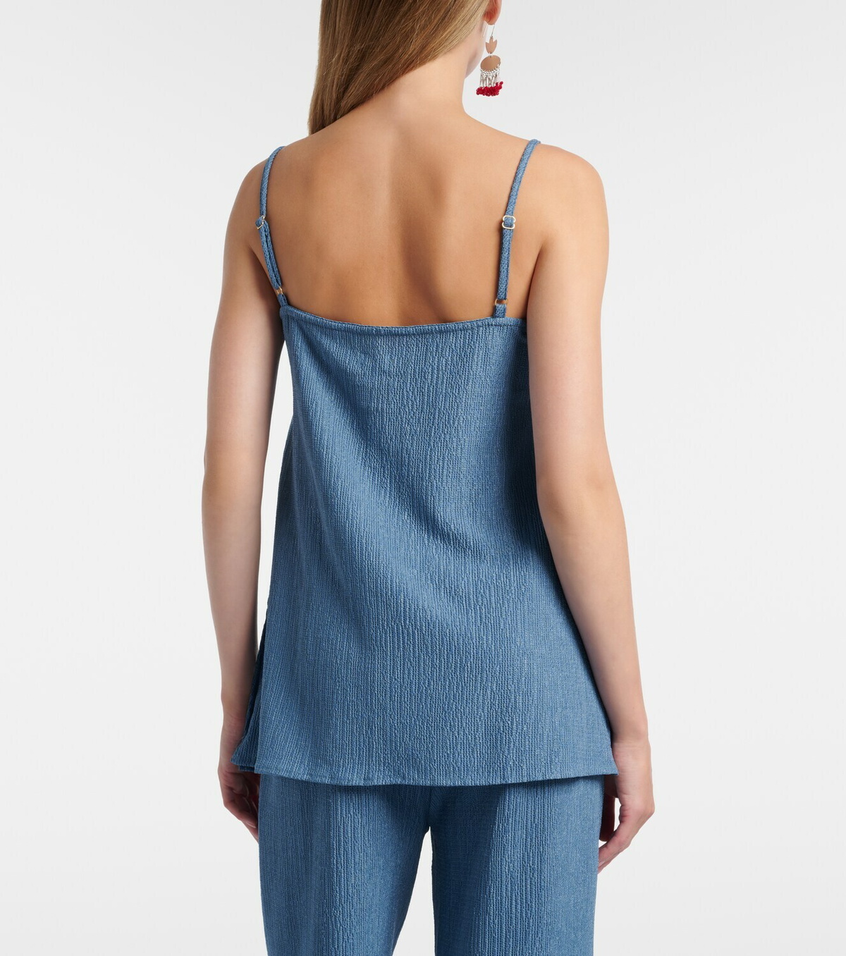 Jade Swim Iris seersucker top