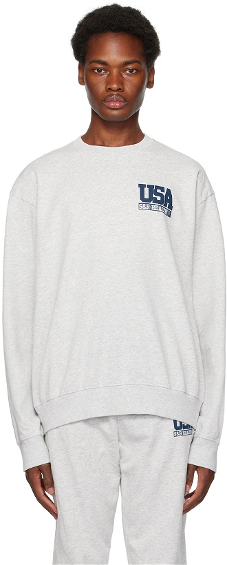 Photo: Sporty & Rich Gray 'Team USA' Sweatshirt