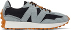 New Balance Black & Grey 327 Sneakers