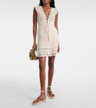 Anna Kosturova Jennifer crochet cotton minidress