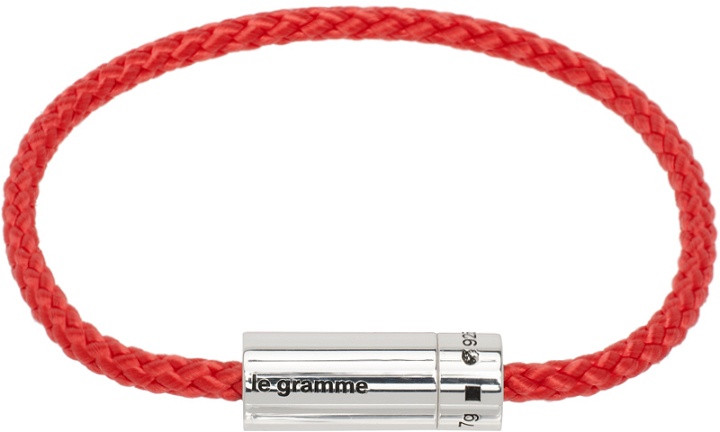 Photo: Le Gramme Red 'Le 7g' Nato Cable Bracelet