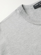 COMME DES GARÇONS HOMME - Logo-Embroidered Cotton-Jersey T-Shirt - Gray - 2