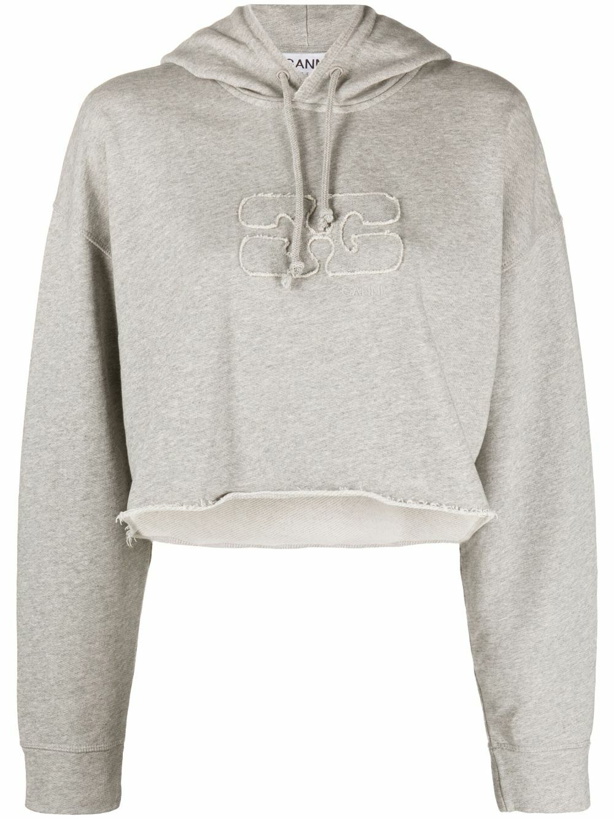 Photo: GANNI - Oversized Cropped Hoodie