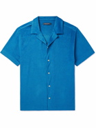 Frescobol Carioca - Roberto Cotton-Blend Terry Shirt - Blue