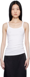 Filippa K White Fine Rib Tank Top