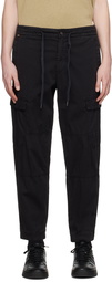 BOSS Black Paneled Cargo Pants